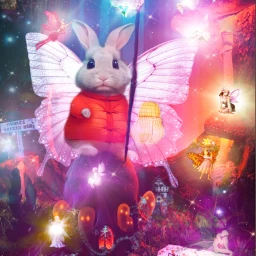 freetoedit bunny animation rabbit fairy fairies magical fantasy imagination visualart fiction irclunarnewyear2023 lunarnewyear2023