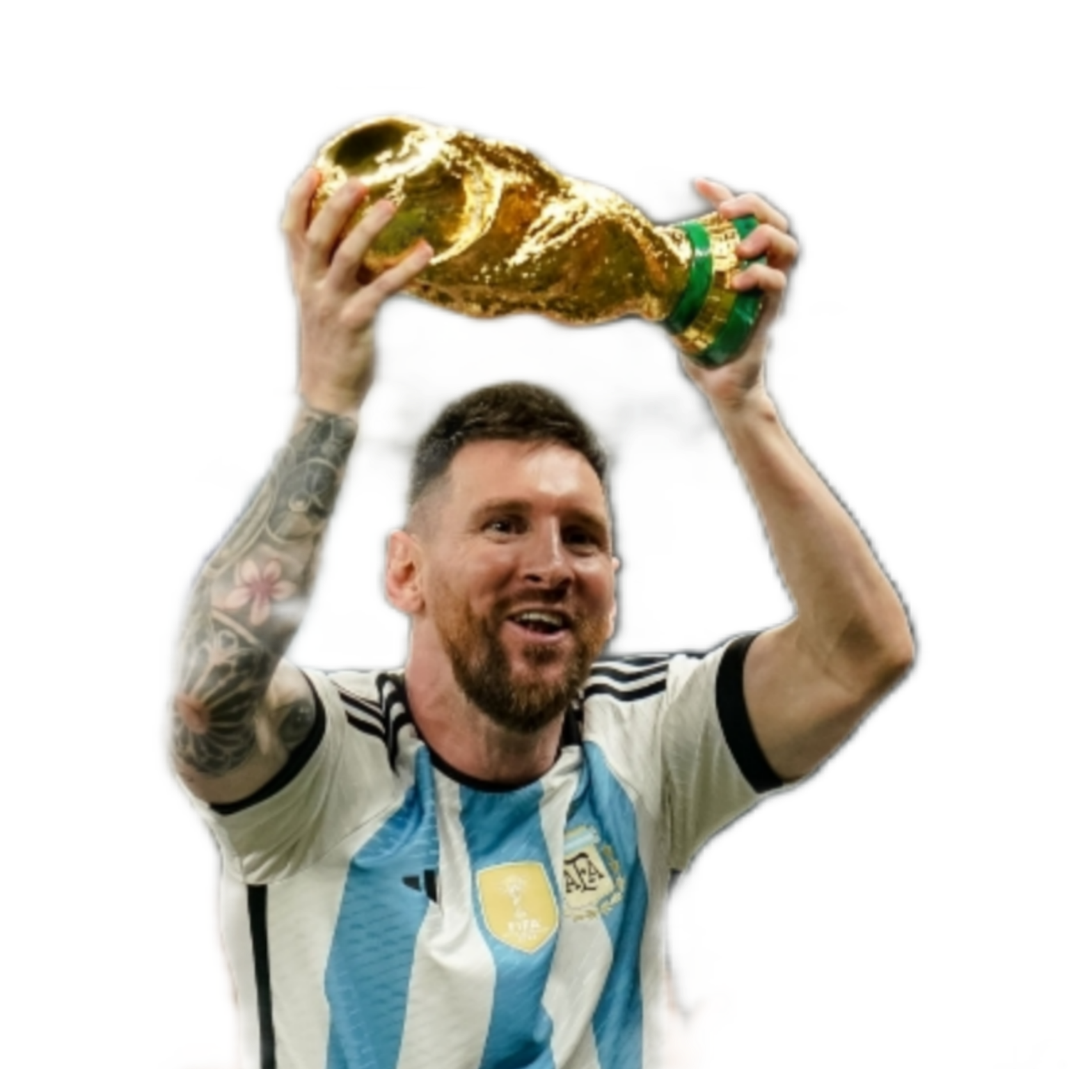 Messi Worldcup Argentina Football Sticker By @ode237