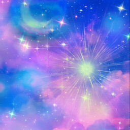 freetoedit glitter sparkles galaxy sky stars moon clouds pastel purple blue shimmer bling luminous space colorful holographic inspiration art overlay replay