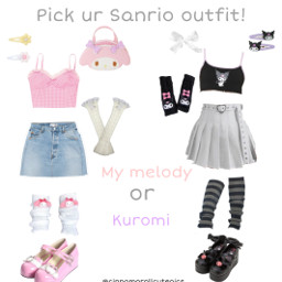 freetoedit mymelodyclothes kuromiclothes pickuroutfit