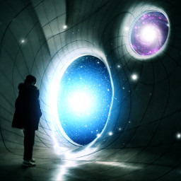 universe cosmos magical fantasy surreal planets space galaxy portal hole stars sky galaxybackground freetoedit