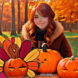 pumpkincarving happyhalloween2023 thanksgiving thankful autumnvibes fallcolors aigenerated ai_generated ai_genereted_art aienhanced aieffects @anoopseth freetoedit srchappyturkey happyturkey