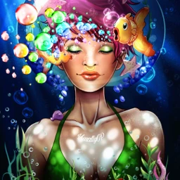 picsart love creative inspiration underwater bubbles editbydk visuallyop freetoedit srcrainbowbubbles rainbowbubbles