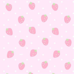 freetoedit strawberry kawaii cute pastel pink strawberries background strawberrybackground pastelaesthetic softgirl