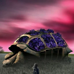 turtle freetoedit surrealedit picsartedit fantasy picsarteffects picsartchallenge ircpurple purple