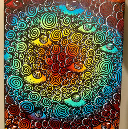 freetoedit beauty art madebyme painting rainbow blackandwhite artwork psychedelic
