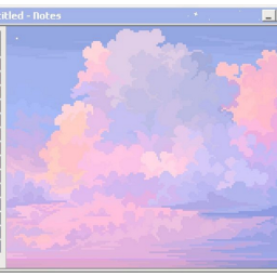 pixel pixelart sticker céu sky city nuvens clouds pinkaesthetic pink window windows95 microsoft computer paint freetoedit