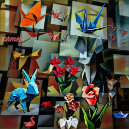 myedit doubleexposure origami animals flowers birds magiceffectchallenge freetoedit magiceffect ecorigami