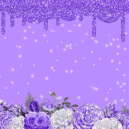 freetoedit purple lavendercolored violet square background wallpaper mockup sample text drippingglitter flowers floral glitter invitation document digitalpaper planner