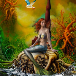 freetoedit mermaid fantasyart dreamart myart myedit madewithpicsart wombodream