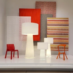design furniture chairs lamps display redandwhite indianapolismuseumoffineart newfields freetoedit pcelementsofdesign elementsofdesign