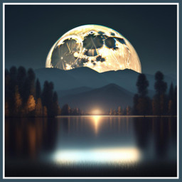 picsart amazing!! picsartai createdwithpicsart background moonrise supermoon freetoedit amazing