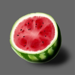 freetoedit watermelon ibispaintx drawing painting red green aesthetic fruits