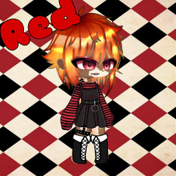 top clothes gacha red freetoedit