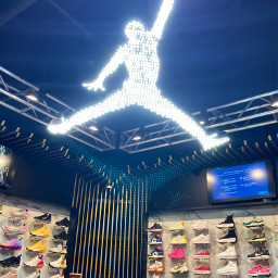 freetoedit jordans shoestore mall background neon brightlight remixit