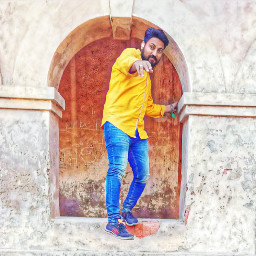 3deffect mrmwsk dccomics viral color splash high tone yellow red old places visit history freetoedit