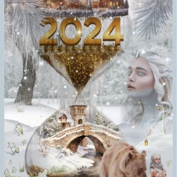 yk1552 winter snowdrop forest girl bear fairytale water spring snow tree branch frost house 2024 srcjourneythroughtime journeythroughtime nature landscape city woman person thesnowqueen freetoedit