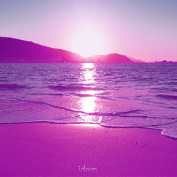 pink purple ocean freetoedit