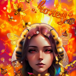 freetoedit ftestickers glitter sparkles galaxy sky stars bees butterflies gold shimmer pattern anime nature bling bokeh luminous colorful art fantasyworld overlay replay