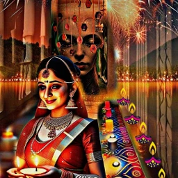 diwalifestival lights diwalilights india festivallights festivaloflights happydiwali ai_generated ai_genereted_art aigenerated @anoopseth freetoedit srchappydiwali