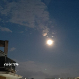 myphoto luna nuvole riflessi panorama