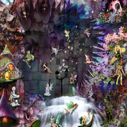 freetoedit fairygarden fantasy imagination visualart fiction creative fairies butterflies figurativeabstract