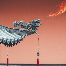 chinesenewyear dragon fire fantasy freetoedit