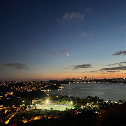 freetoedit nofilter istanbul picsart followme landscape sky sunset moonlove