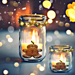 candies gingerbread garlands cute seasons freetoedit irccandletherapy candletherapy