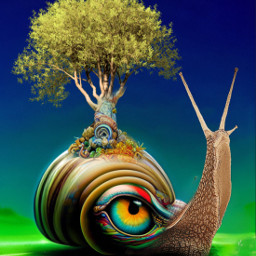 freetoedit snail surrealart fantasyart dreamart myart myedit madewithpicsart wombodream
