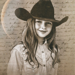 freetoedit replayed oldtime letter cowgirl grunge aesthetic picsart