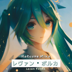 hatsunemiku levanpolkka fanart hatsune miku levan polkka 2023 taleiden album posterart anime march freetoedit