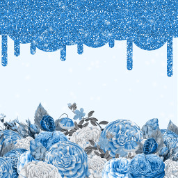 freetoedit background wallpaper mockup sample text drippingglitter flowers floral glitter invitation document digitalpaper planner blue azureblue lightblue blueaesthetic