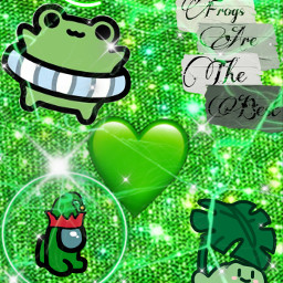 freetoedit green greenaesthetic tried cute frog
