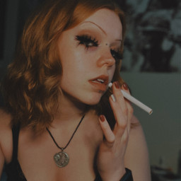 freetoedit makeup goth ginger emo