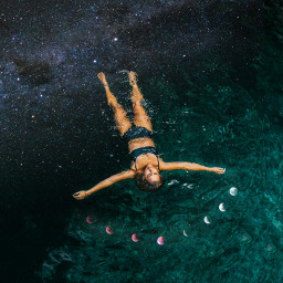 swimming swim sea woman vibes dreamy dream backgrounds background freetoedit