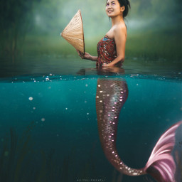 freetoedit siren mermaid underwater surreal mythos