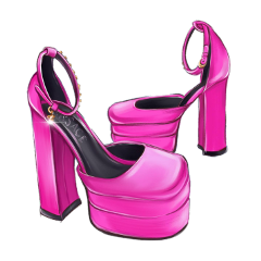 shoes versace pink tacones girl fashion freetoedit