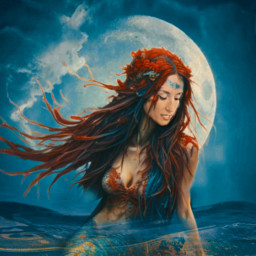 mermaid portrait freetoedit