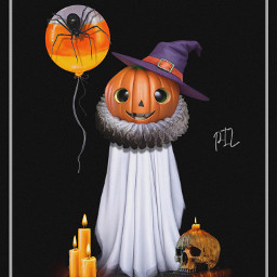 freetoedit pumpkin ghost halloween