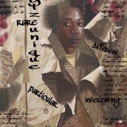 illustration africanamericanwoman blackwoman unique stylzeunique freetoedit fccollageartaesthetic collageartaesthetic