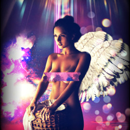 angel surrealism magic model beautiful freetoedit