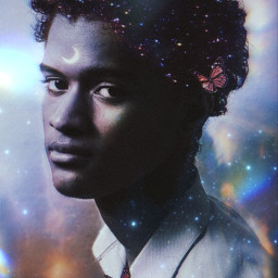 replay selfportrait art portrait pic glitter edit 90s galaxy space planets surreal doubleexposure effects texture guy butterfly flare freetoedit