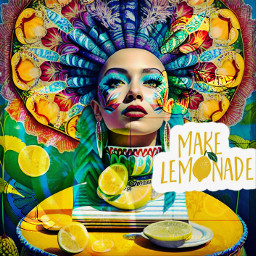 freetoedit makelemonade lemons woman fruitslices headwear leaves rcwhenlifegivesyoulemons whenlifegivesyoulemons