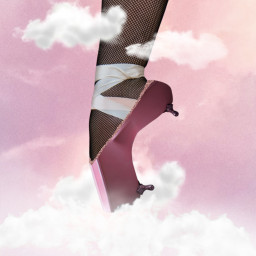 bathtub bath ballet foot shoe woman clouds pose graceful freetoedit ircpinkbathtub pinkbathtub
