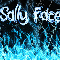 sallyface gamewallpaper grunge darkaesthetic halloween horror mask chains edgyaesthetic freetoedit
