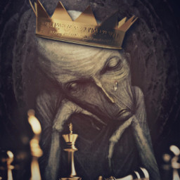 sad alone chess crying tears loser emotions imagination crown freetoedit picsart