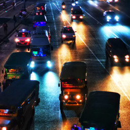 jeepney philippines mobilephotography urban night city traffic trafficlights freetoedit