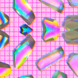 nineties holo pinkaesthetic quartz crystals background pinkbackground freetoedit