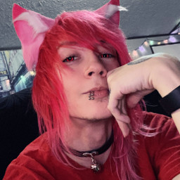freetoedit cazfhey hathe redhair pinkhair catboy catgirl nekoboy nekogirl femboy feminineboy animeboy animegirl tattoo piercings kitsuneboy kitsunegirl